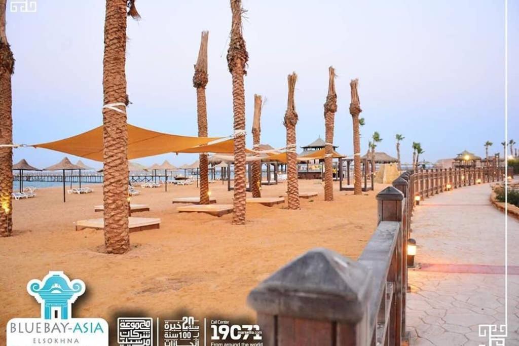 Amazing Chalet At Bluebay Asian Resort Pool View - Families Only ไอน์ ซกนา ภายนอก รูปภาพ
